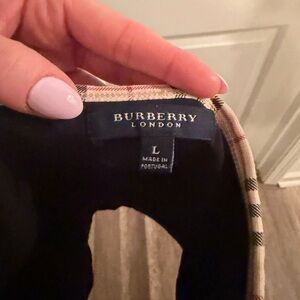 Burberry Kids Checkered Bottoms - Elegant Black and Beige
